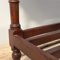 A 19th Century Mahogany Shelved Bench