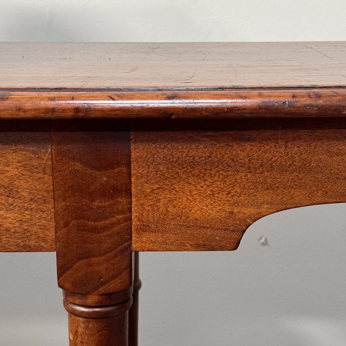 A 19th Century Mahogany Shelved Bench