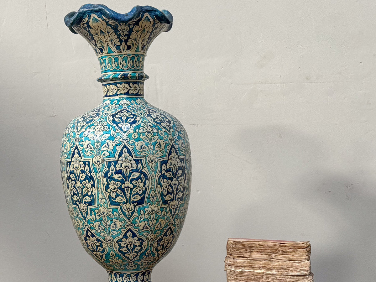 A Large Multan Papier Mâché Vase