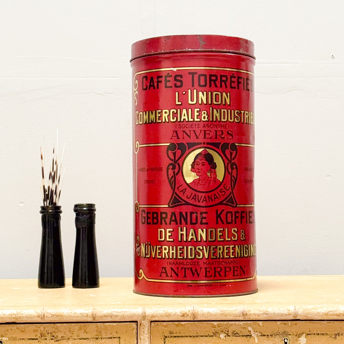 An Large Early 20th Century Coffee Canister