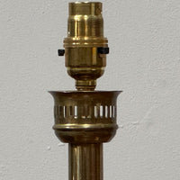 A Pair of 19th Century Brass Lamps