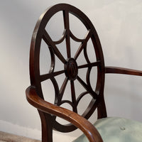 A Pair of George III Mahogany Hepplewhite Style Armchairs