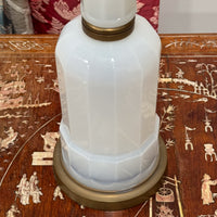 A Mid Century Opaline Glass Lamp