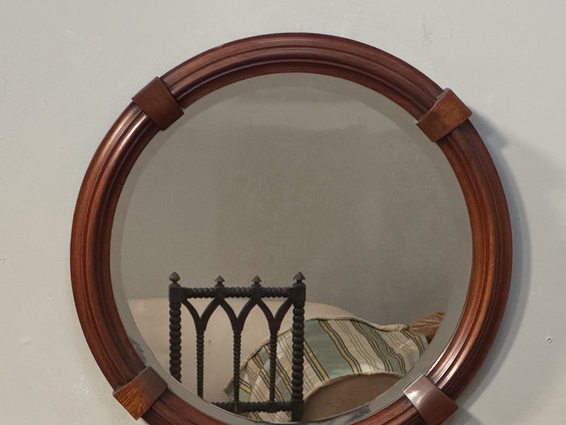 A Mid Century Mahogany Mirror