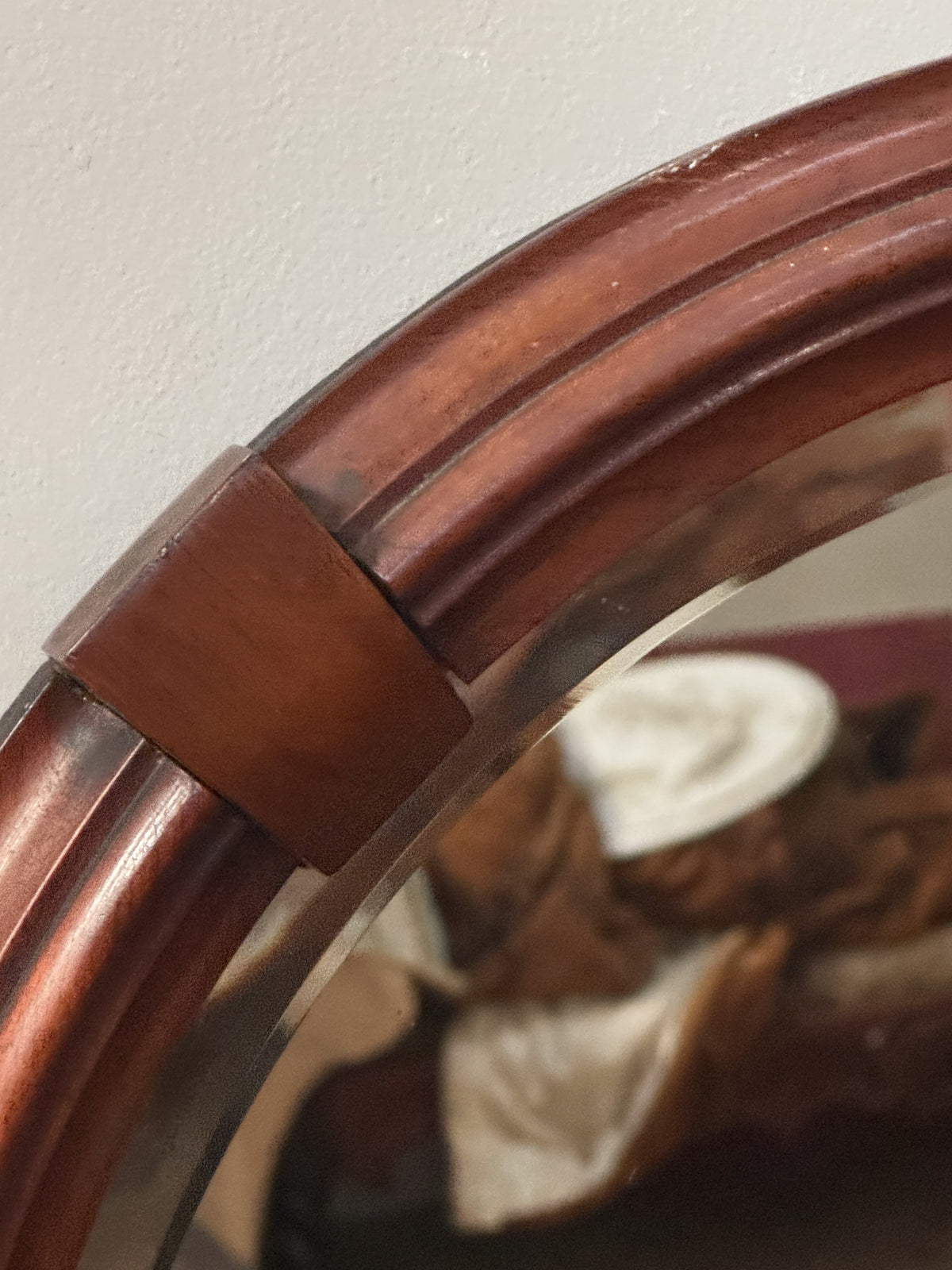 A Mid Century Mahogany Mirror