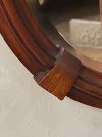 A Mid Century Mahogany Mirror