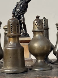 A Collection of 18th Century Pewter Pepper Pots