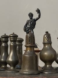 A Collection of 18th Century Pewter Pepper Pots