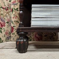 A Late Regency Rosewood Waterfall Bookcase