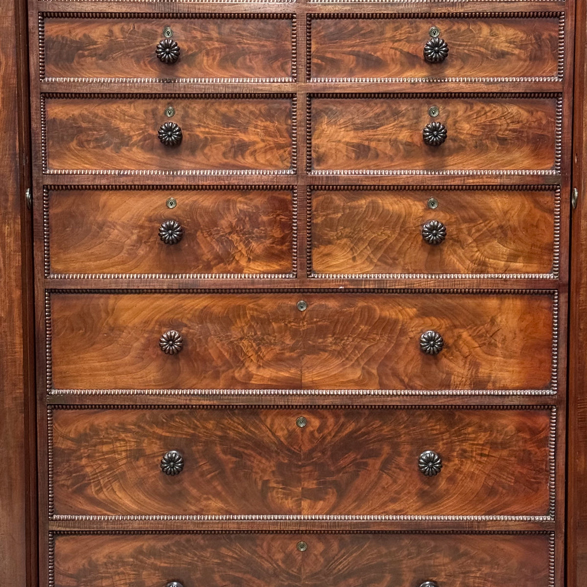 An Exceptional George IV Mahogany Compactum Wardrobe