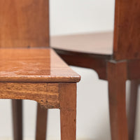 A Set of Six Late Regency Mahogany Hall Chairs