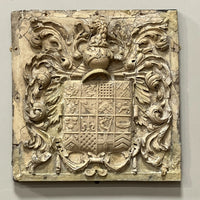 An Early 19th Century Plaster Relief Armorial Shield