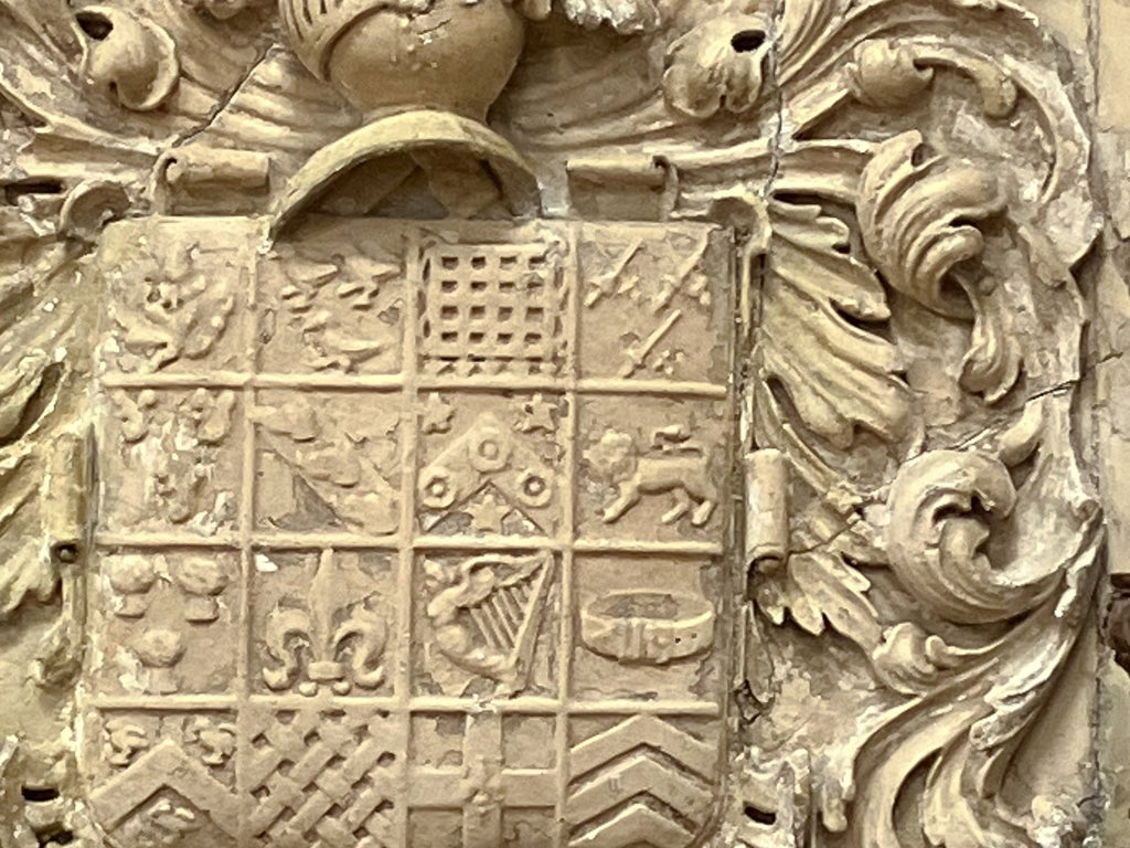 An Early 19th Century Plaster Relief Armorial Shield