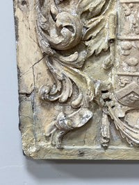 An Early 19th Century Plaster Relief Armorial Shield