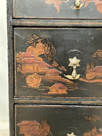 An Early 19th Century Chinoiserie Kneehole Desk