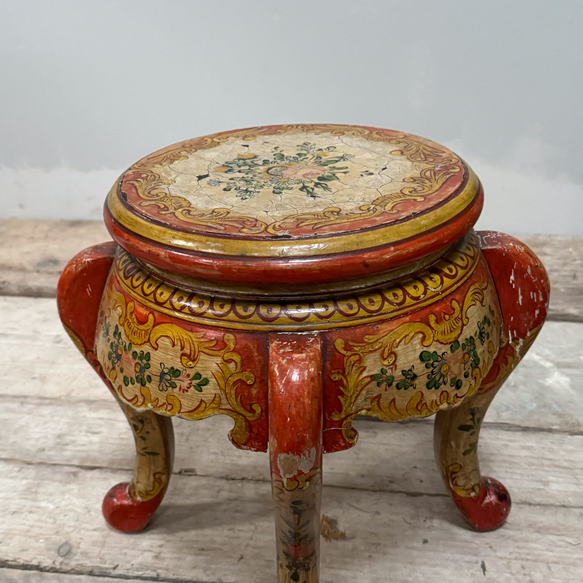 A Mid 19th Century Painted Kashmiri Low Table