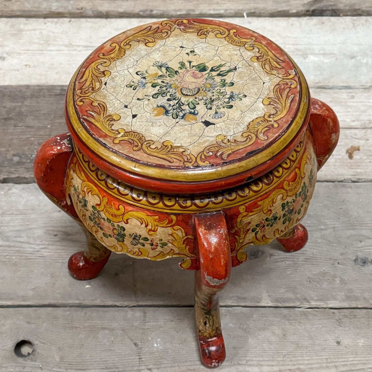 A Mid 19th Century Painted Kashmiri Low Table