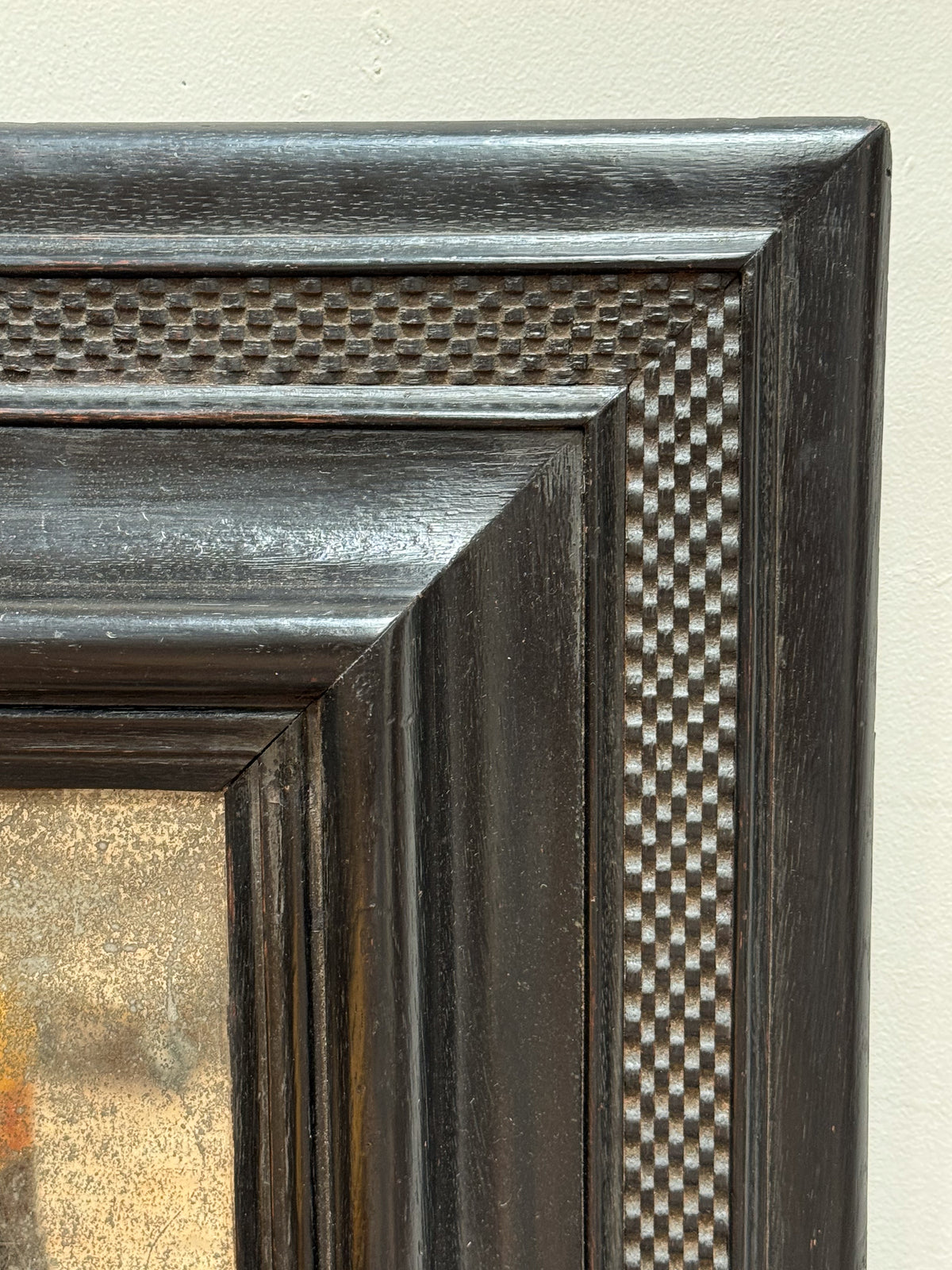 A 19th Century Dutch Ebonised Mirror