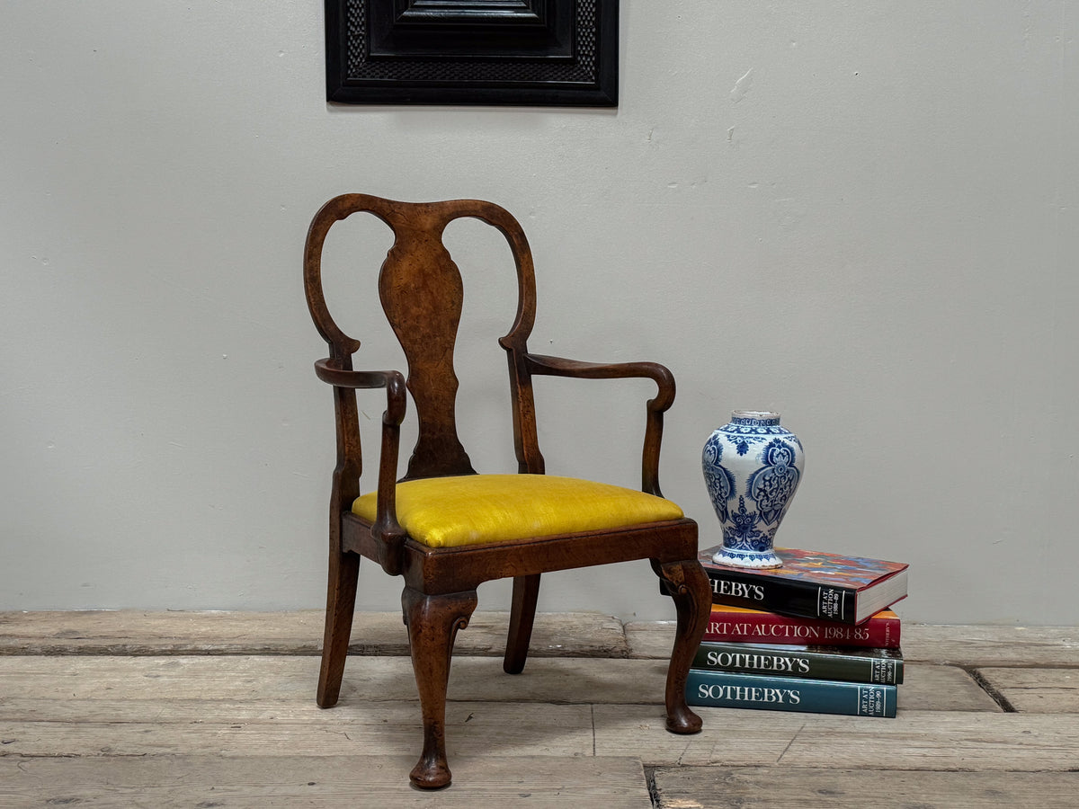 A George I Burr Walnut Child's Chair