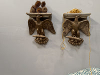 Regency Carved Giltwood Eagle Wall Brackets