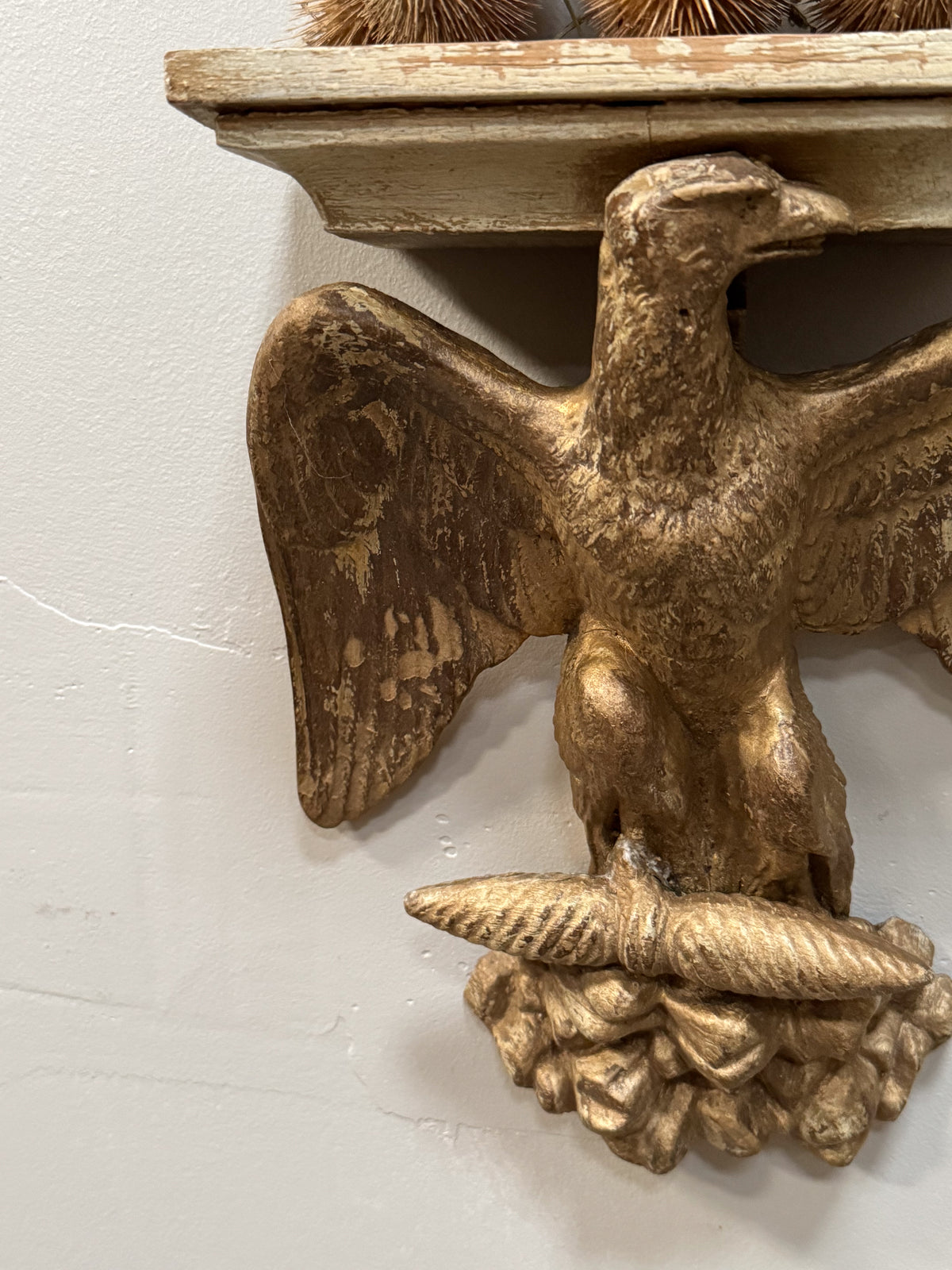 Regency Carved Giltwood Eagle Wall Brackets