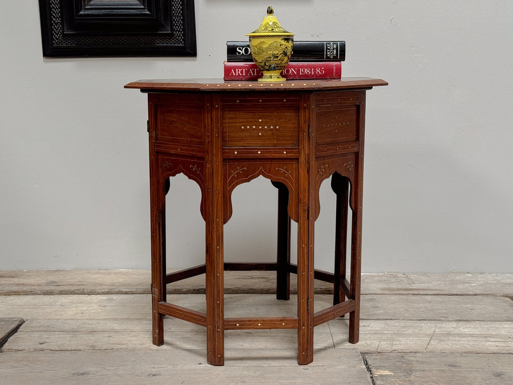 A Mid 19th Century Inlaid Indian Table