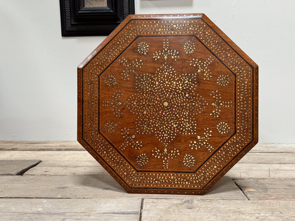 A Mid 19th Century Inlaid Indian Table