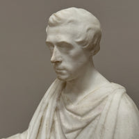 An Early 19th Century Marble Statue of William Wordsworth attributed to John Francis