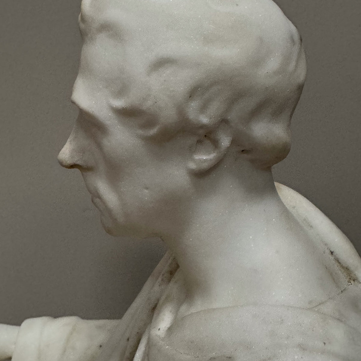 An Early 19th Century Marble Statue of William Wordsworth attributed to John Francis