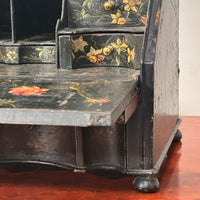 A Queen Anne Black & Polychrome Japanned Dressing Mirror