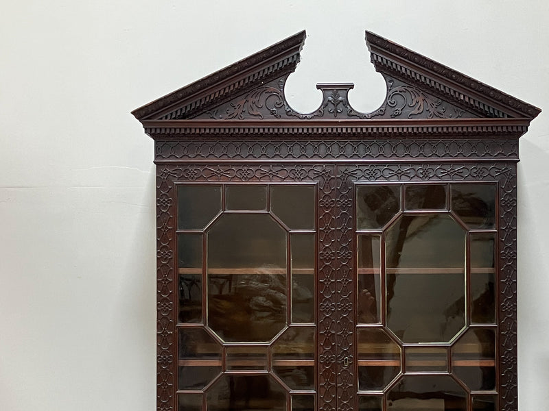 An Early 19th Century Mahogany Chippendale Style Cabinet