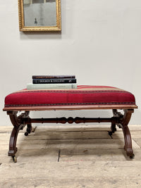 A Regency Upholstered Centre Stool