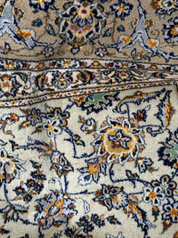 A Large 20th Century Signed Kashan Carpet