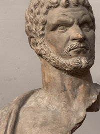 An Early 19th Century Fragmentary Terracotta Bust of Caracalla