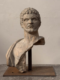 An Early 19th Century Fragmentary Terracotta Bust of Caracalla