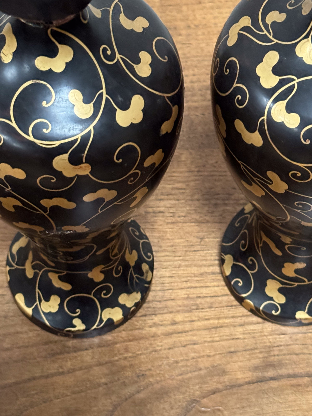 A Pair of Japanese Edo Period Lacquer Bottles