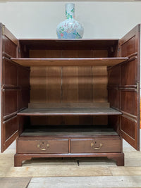 A George II Mahogany Press Cupboard