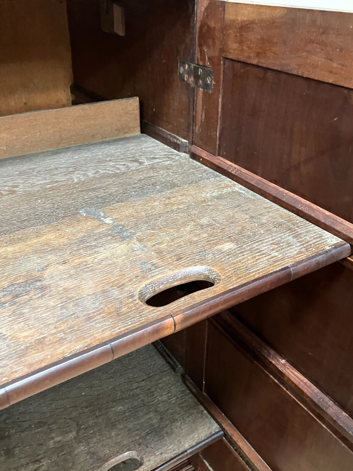 A George II Mahogany Press Cupboard