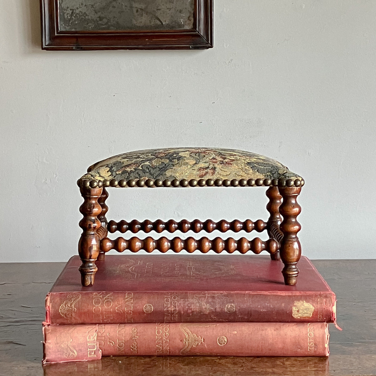 A Mid 19th Century Miniature Bobbin Stool