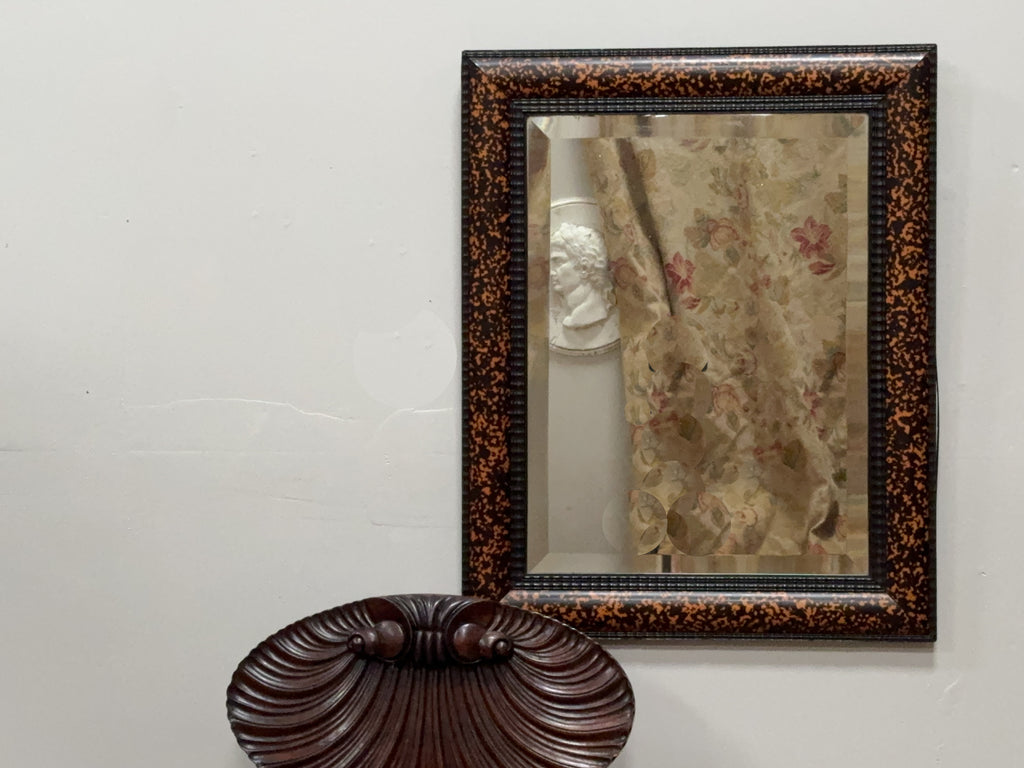 A Late 19th Century Ripple & Tortoiseshell Frame Mirror