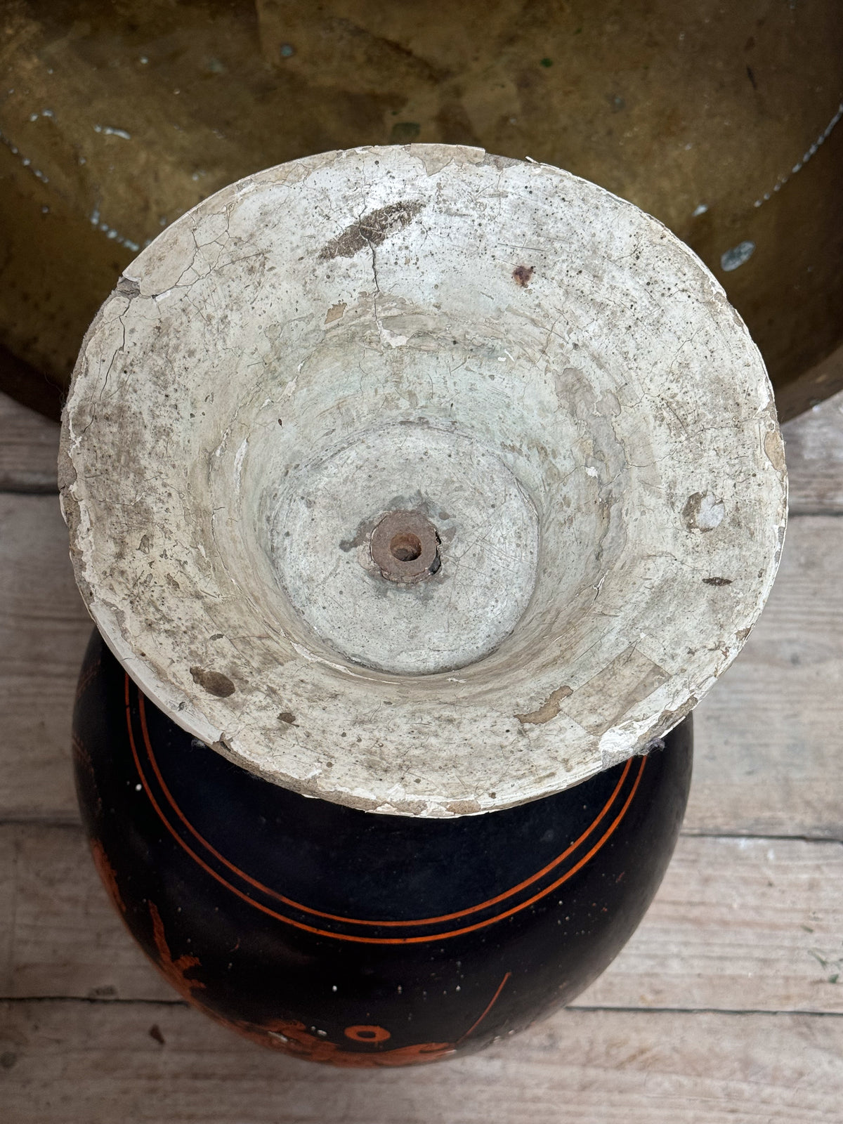 A Rare Early 19th Century Papier Mâché Attic Vase