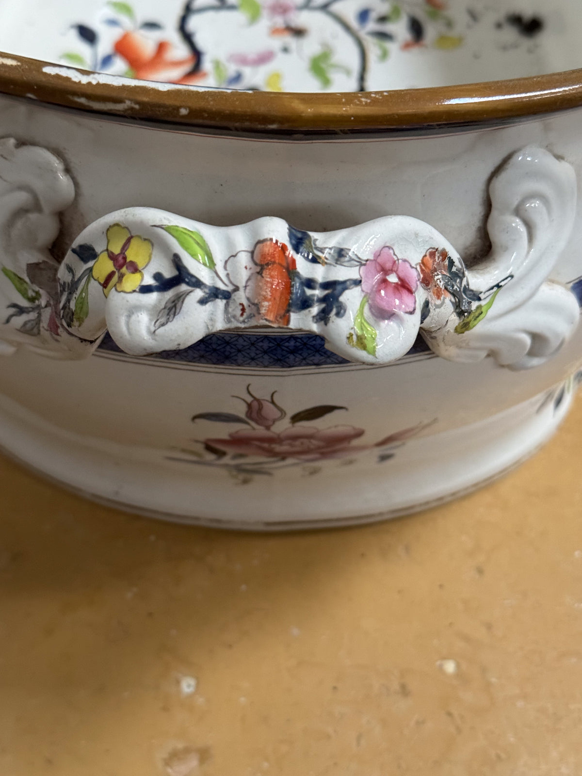 A Mid 19th Century Copeland Porcelain Foot Bath