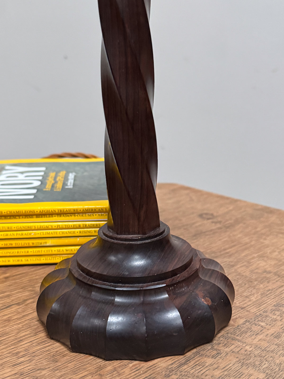 A Black Bean Lamp by Edward Barnsley (1900-1987)