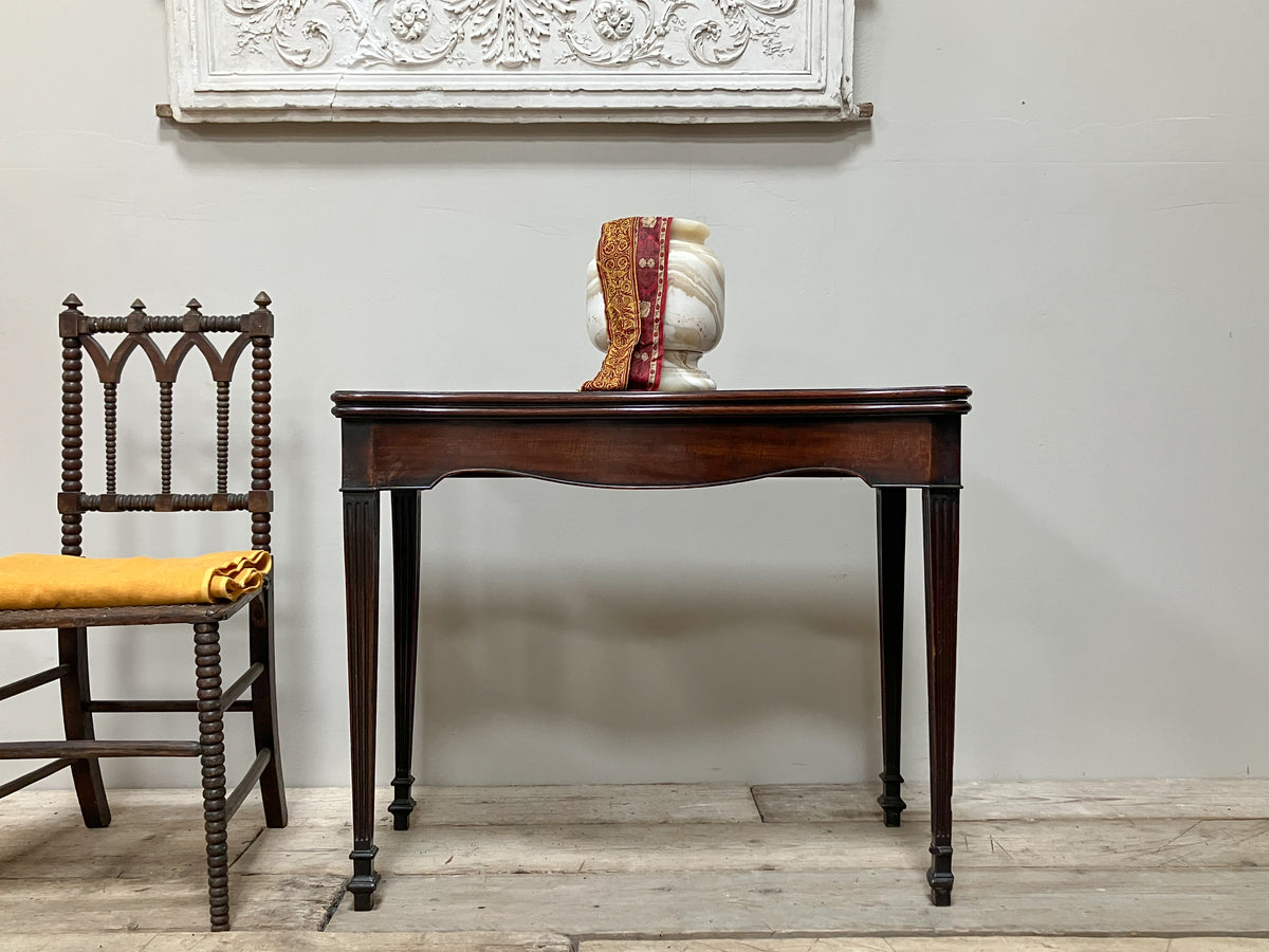 A Chippendale Period Mahogany Card Table