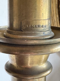 A Mid 19th Century Brass Lamp by Palmer & Co.