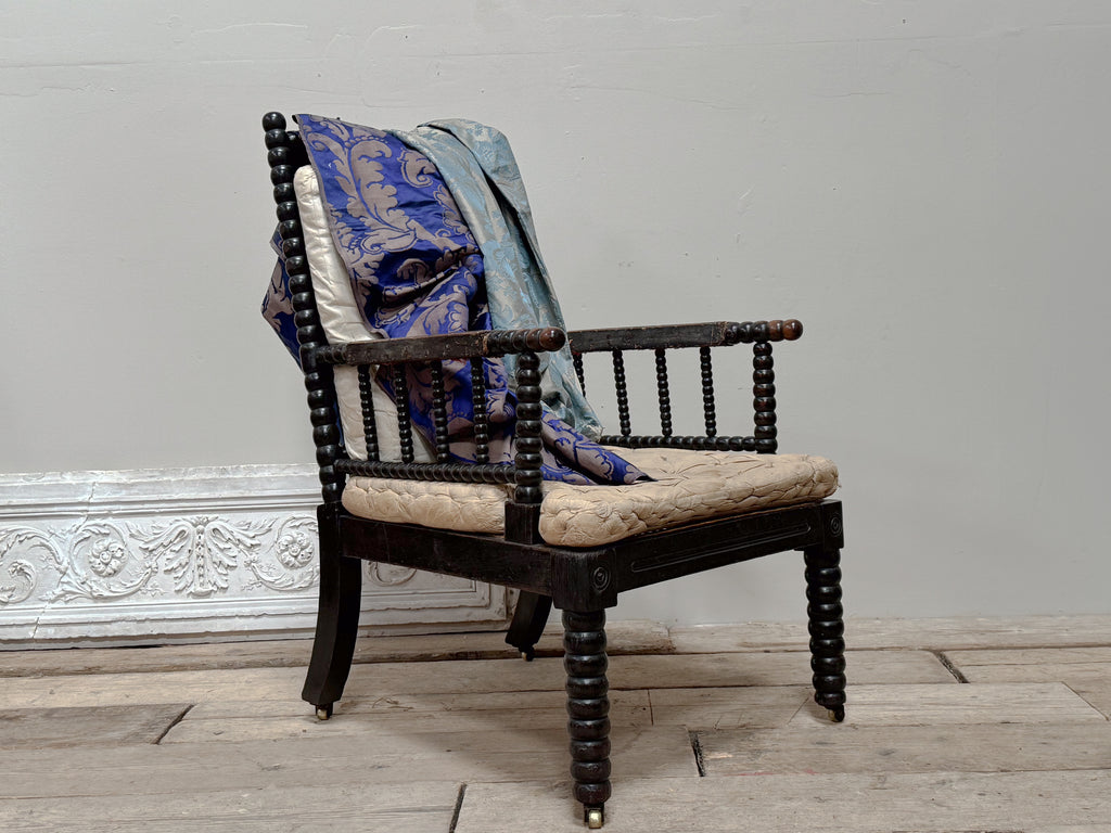 A 19th Century Ebonised Bobbin Chair