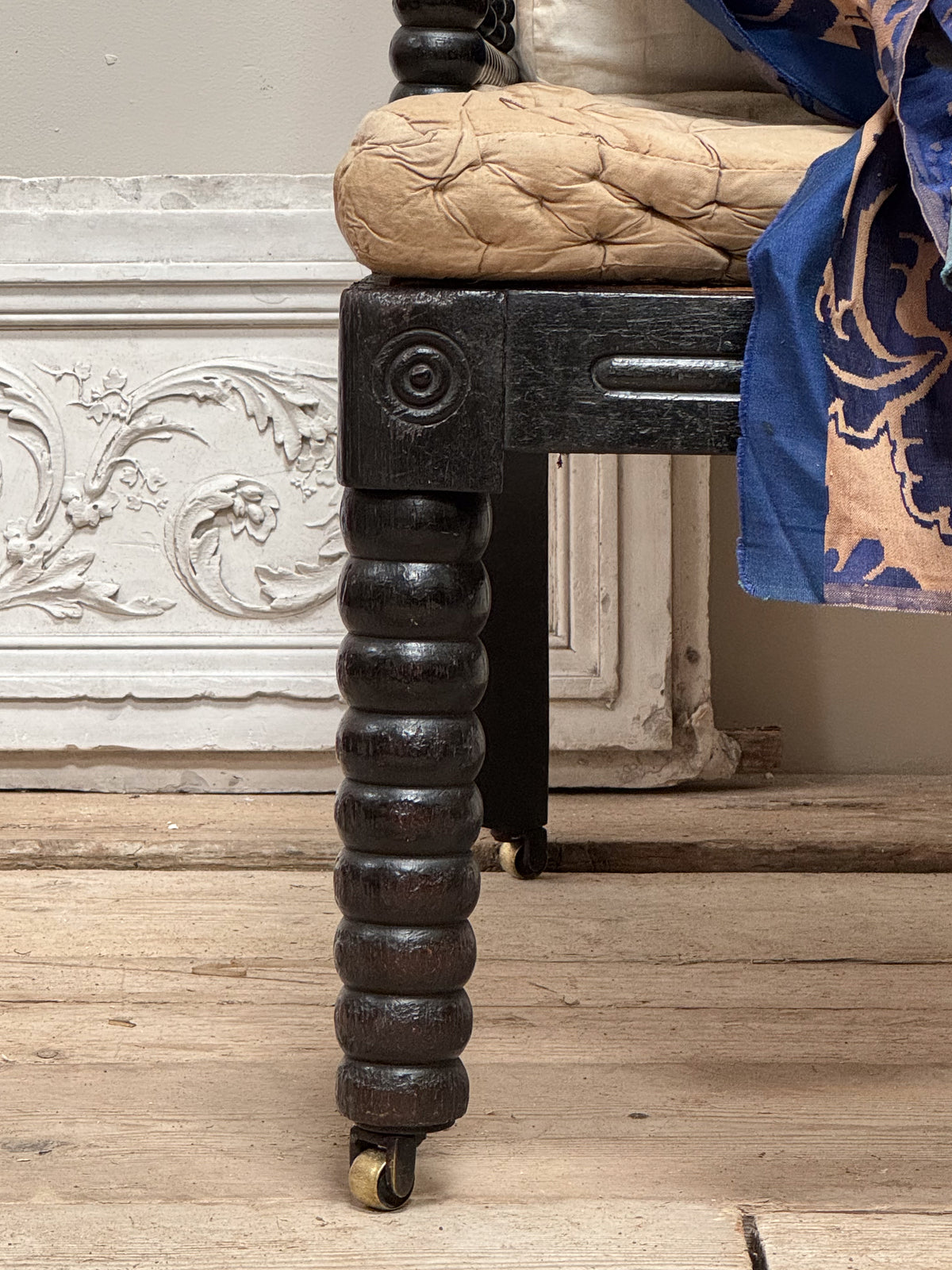 A 19th Century Ebonised Bobbin Chair