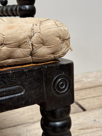 A 19th Century Ebonised Bobbin Chair