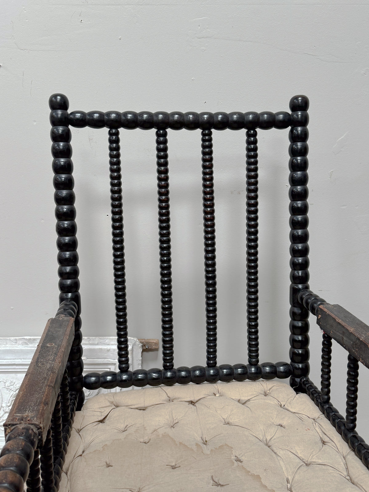 A 19th Century Ebonised Bobbin Chair