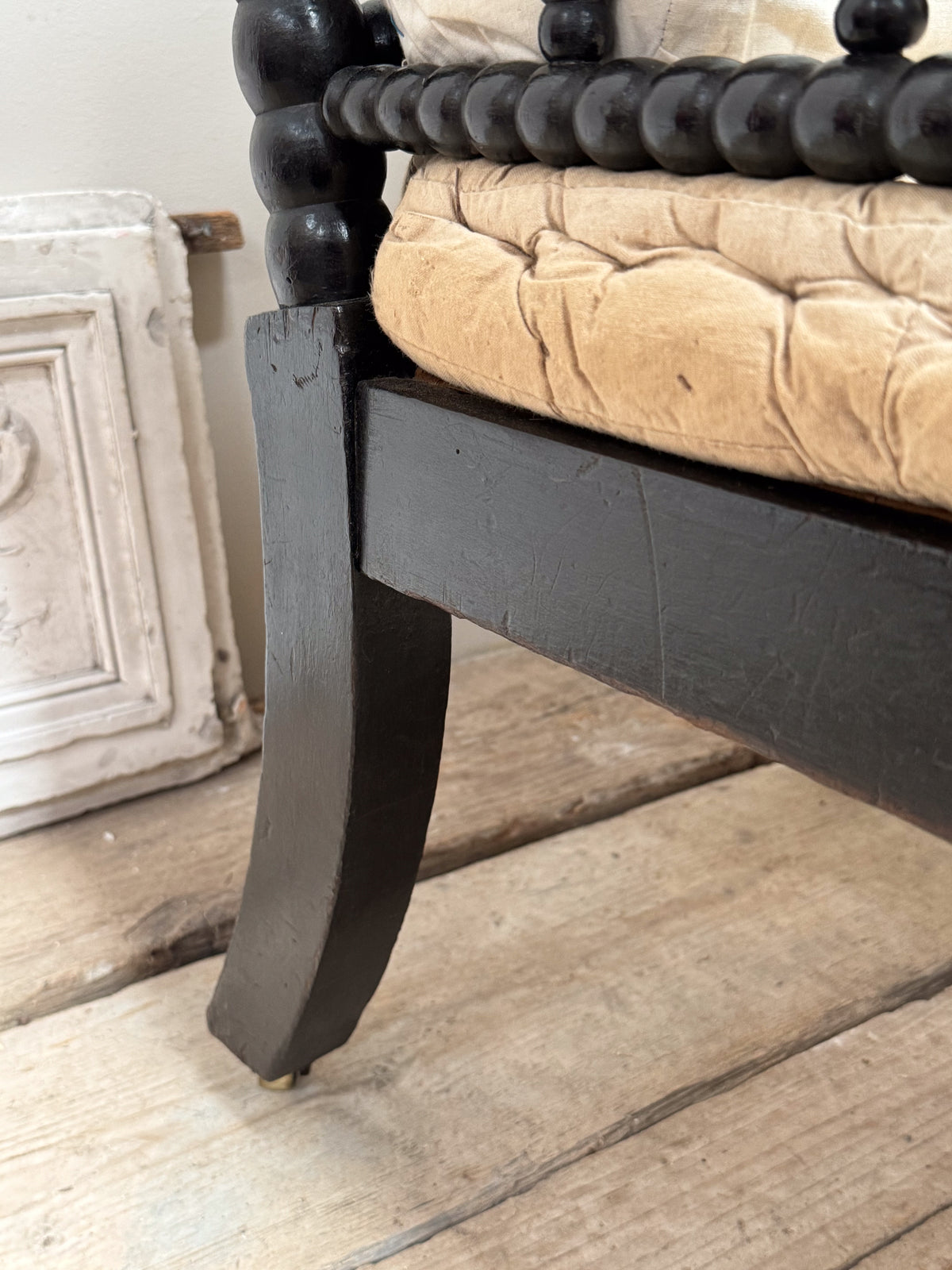 A 19th Century Ebonised Bobbin Chair